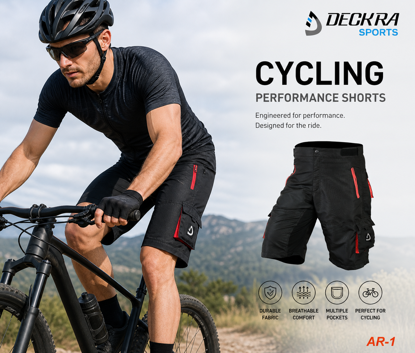 MTB Shorts Men's Cycling Off Road Team Racing Baggy Bicycle Padded Lin – Hatch Sports