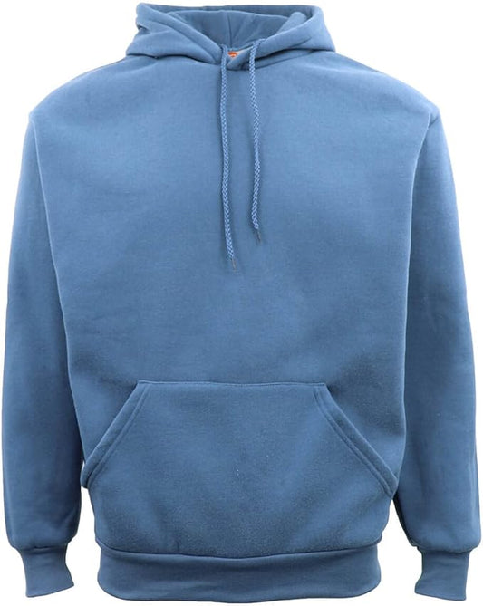 Adult Unisex Men's Basic Plain Hoodie Pullover Sweater Sweatshirt Jumper XS-8XL