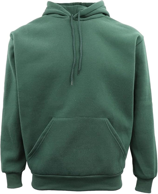 Adult Unisex Men's Basic Plain Hoodie Pullover Sweater Sweatshirt Jumper XS-8XL