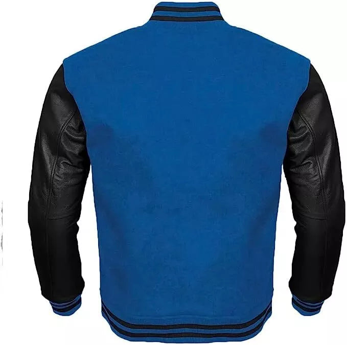 Hatch Sports Men’s Varsity Baseball Jacket Wool Body Genuine Leather Arms Letterman Jacket Au
