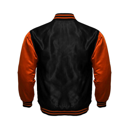 Hatch Sports Women Satin Jacket Black/Orange