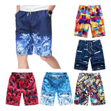 Stylish Casual Summer Beach Shorts Dark Blue