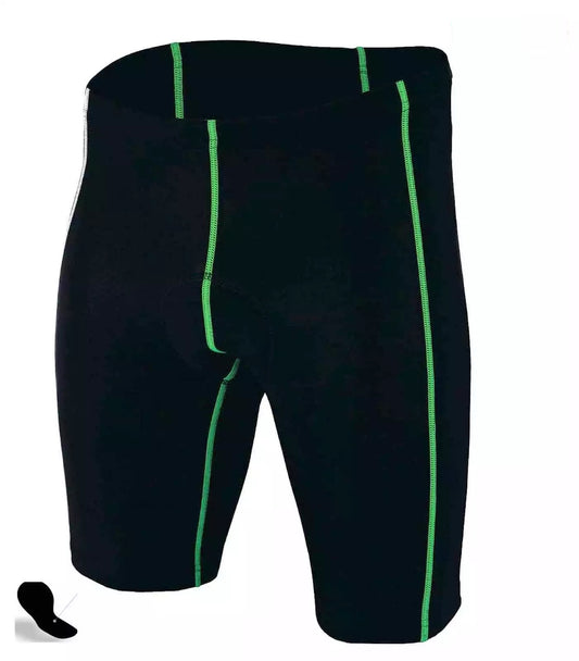 Mens Compression Cycling Shorts Cool-max® Padded Cycle Shorts for OutdoorWorkout