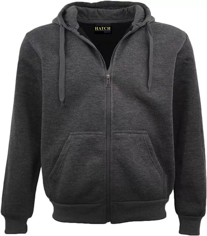 Adult Unisex Zip Plain Fleece Hoodie Hooded Jacket Mens Sweatshirt Jumper XS-5XL