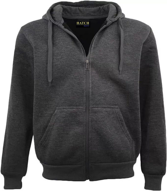 Adult Unisex Zip Plain Fleece Hoodie Hooded Jacket Mens Sweatshirt Jumper XS-5XL