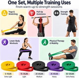 Resistance Bands Set 5, Natural Latex Fitness Bands