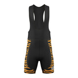 Mens Cycling Shorts Bib Shorts 4D Gel Padded Bicycle Riding Active wear Shorts with tiger print design.