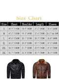 Men’s Faux Leather Jacket Warm Winter Fur Coat Motorcycle Bomber Jacket - Hatch Sports