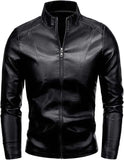 Men's Casual Faux Leather Jacket - Hatch Sports