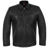 Mens Leather Jacket Casual Stylish Genuine Cowhide Leather Coat - Hatch Sports