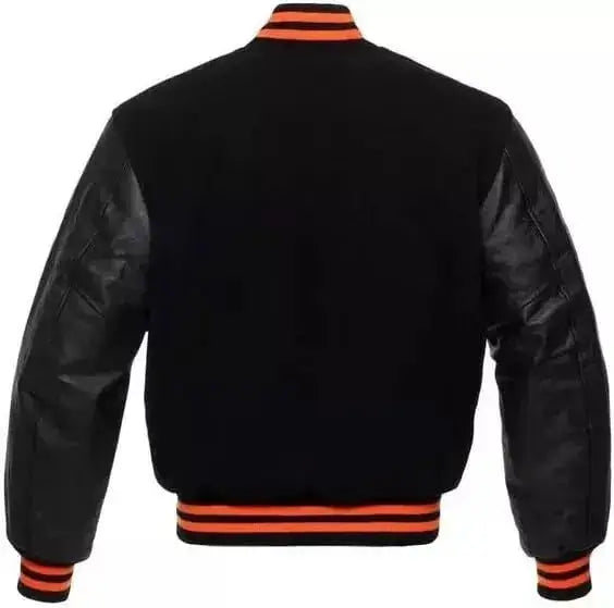 Men's Varsity Baseball Jacket Wool Body Cowhide Leather Arms – Hatch Sports Men's Varsity Baseball Jacket Wool Body Cowhide Leather Arms – Hatch Sports