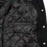 Hatch Sports Men’s Varsity Baseball Jacket Wool Body Genuine Cowhide Leather Arms Varsity - Hatch Sports