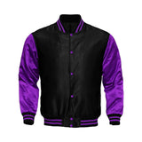 Hatch Sports Kids Satin Jacket Black/Purple