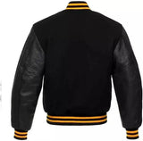 Hatch Sports Men’s Varsity Baseball Jacket Wool Body Genuine Leather Arms - Hatch Sports