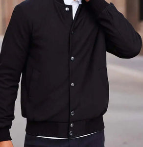 Sports Mens Wool Varsity Jacket - Classic College Style Hatch Sports