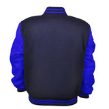 Hatch Sports Woman Jacket Wool+Leather Navy Blue/Blue - Hatch Sports