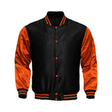 Hatch Sports Women Satin Jacket Black/Orange - Hatch Sports