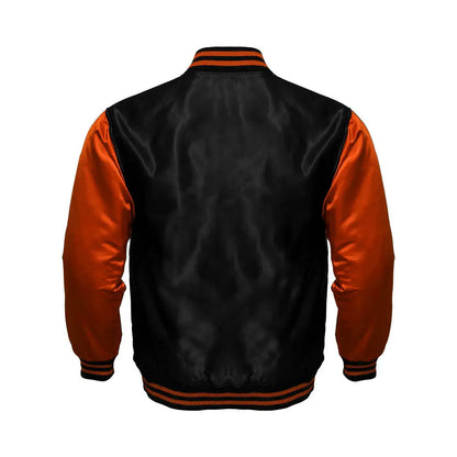 Hatch Sports Women Satin Jacket Black/Orange - Hatch Sports