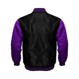 Hatch Sports Women Satin Jacket Black/Purple - Hatch Sports