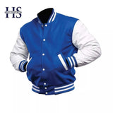 Men's Classic Letterman Varsity Jackets Blue White - Hatch Sports
