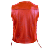 Premium Classic Men's Genuine Leather Vest Stylish High Quality Motorcycle Vest - Hatch Sports