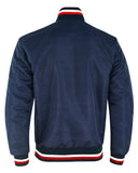 Hatch Sports Mens Varsity Jacket Casual Mid Season Stylish Letterman Bomber Jacket Navy Blue - Hatch Sports