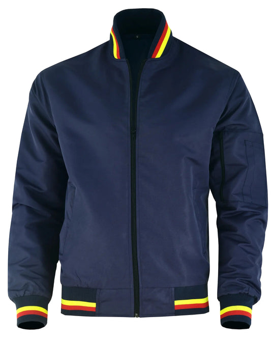 Hatch Sports Mens Varsity Jacket Casual Mid Season Stylish Letterman Bomber Jacket Navy Blue - Hatch Sports