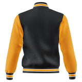 Hatch Sports Mens Varsity Jacket Fleece Outdoor Winter Bomber Jackets Black/Gold - Hatch Sports