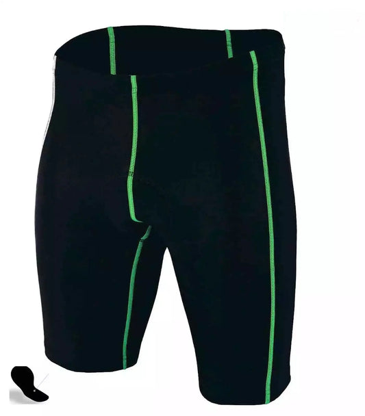 Mens Compression Cycling Shorts Cool - max® Padded Cycle Shorts for OutdoorWorkout - Hatch Sports
