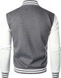 New Men's Premium Classic Snap Button Vintage Baseball Letterman Varsity Jacket - Hatch Sports