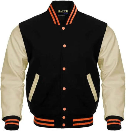Men's Classic Letterman Baseball Varsity Jacket - Hatch Sports