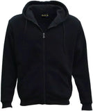 Adult Unisex Zip Plain Fleece Hoodie Hooded Jacket Mens Sweatshirt Jumper XS-5XL