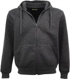 Adult Unisex Zip Plain Fleece Hoodie Hooded Jacket Mens Sweatshirt Jumper XS - 5XL - Hatch Sports
