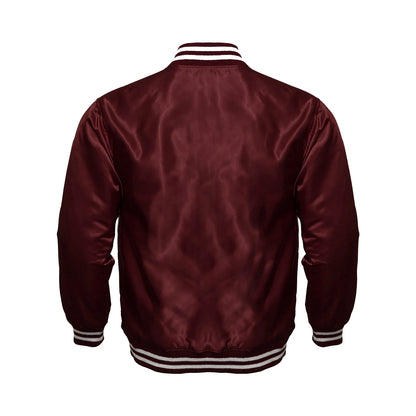 Hatch Sports Women Satin Jacket Maroon