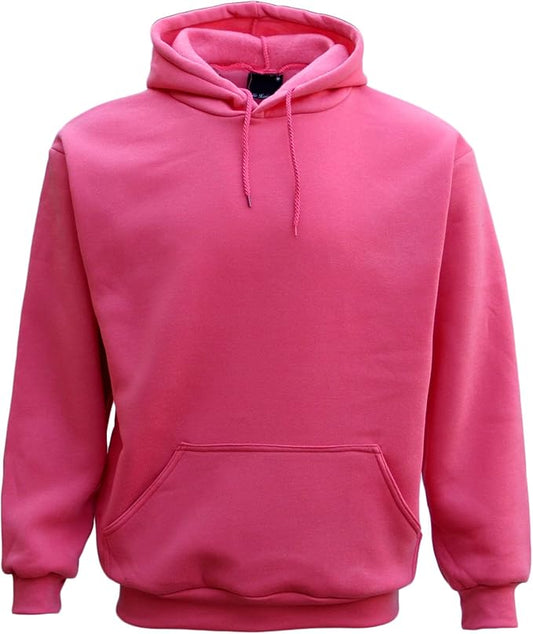 Adult Unisex Men's Basic Plain Hoodie Pullover Sweater Sweatshirt Jumper XS-8XL