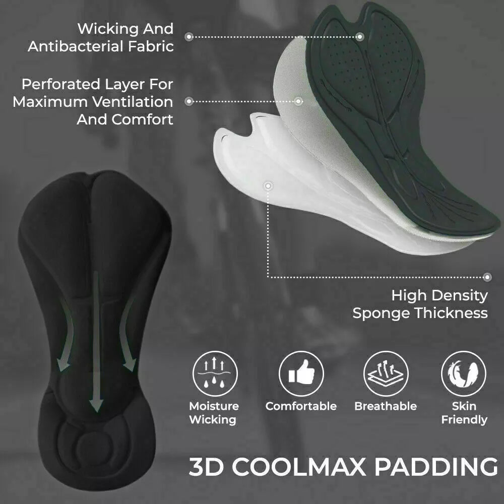Cycling Inner Liner Shorts Foam Padded to wear under MTB Shorts Pants Bike Sport
