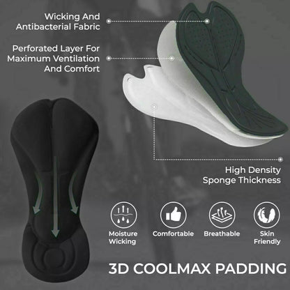Cycling Inner Liner Shorts Foam Padded to wear under MTB Shorts Pants Bike Sport