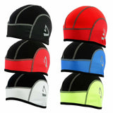 Cycling Skull Cap Under Helmet Motorcycle Biking Bicycle Thermal Hat Ear Cover in various colors.