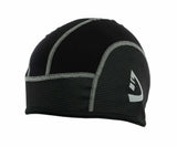 Cycling Skull Cap Under Helmet Motorcycle Biking Bicycle Thermal Hat Ear Cover in black with reflective details