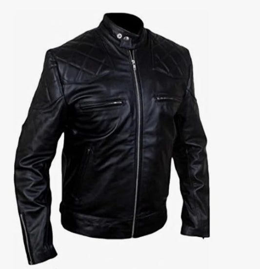 Premium Black Leather Biker Jacket