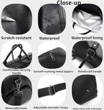 Leather Travel Duffel Bag, Weekender Overnight Bag Waterproof Leather Carry On Travel Bag