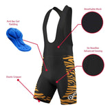 Mens Cycling Shorts Bib Shorts 4D Gel Padded Bicycle Riding Active wear Shorts with breathable mesh and anti-bac gel padding.