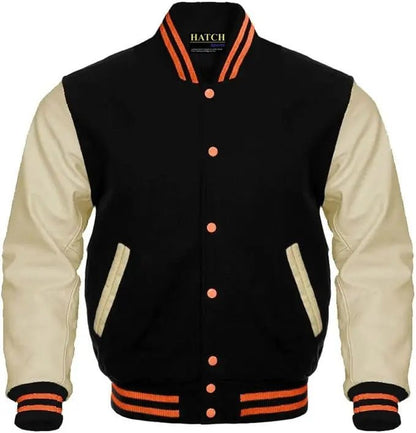 Men's Classic Letterman Baseball Varsity Jacket - Hatch Sports