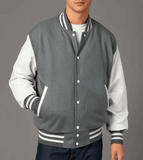 Hatch Sports Men’s Varsity Baseball Jacket Wool Body Hatch Sports