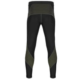 Men Compression Tight Pants Base Layer back view, perfect for running and fitness activities, flat seam construction.