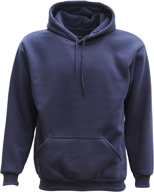 Adult Unisex Men's Basic Plain Hoodie Pullover Sweater Sweatshirt Jumper XS-8XL