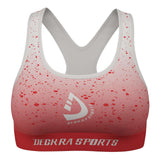 Women Bra | Shorts set Sportswear Antishock Running Gym, Yoga Tights Breathable - stylish sports bra with splatter design.
