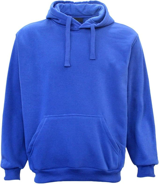 Adult Unisex Men's Basic Plain Hoodie Pullover Sweater Sweatshirt Jumper XS-8XL