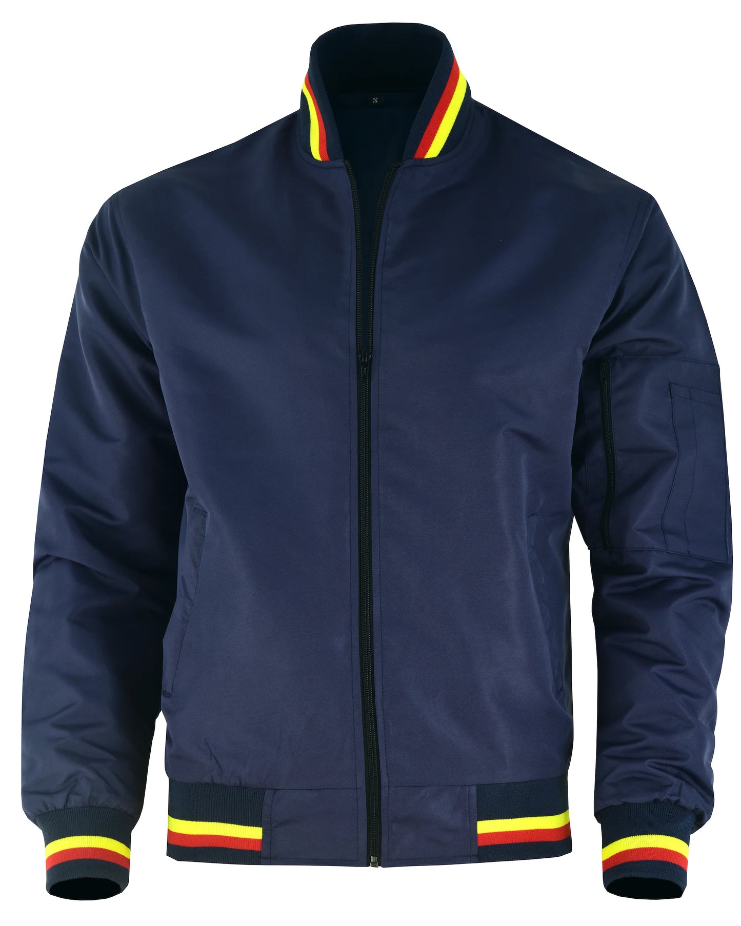 Hatch Sports Mens Varsity Jacket Casual Mid Season Stylish Letterman Bomber Jacket Navy Blue