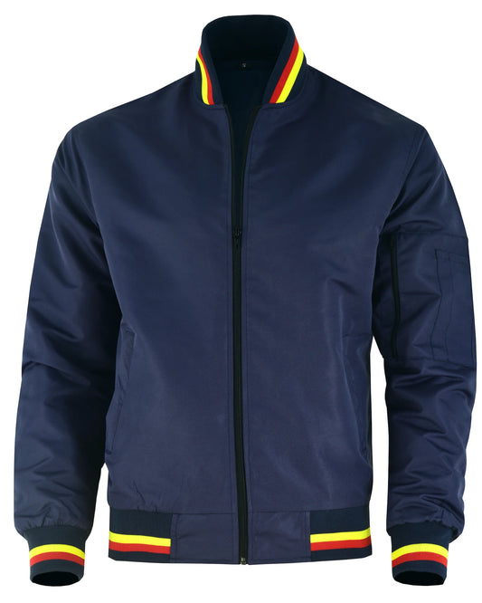Hatch Sports Mens Varsity Jacket Casual Mid Season Stylish Letterman Bomber Jacket Navy Blue